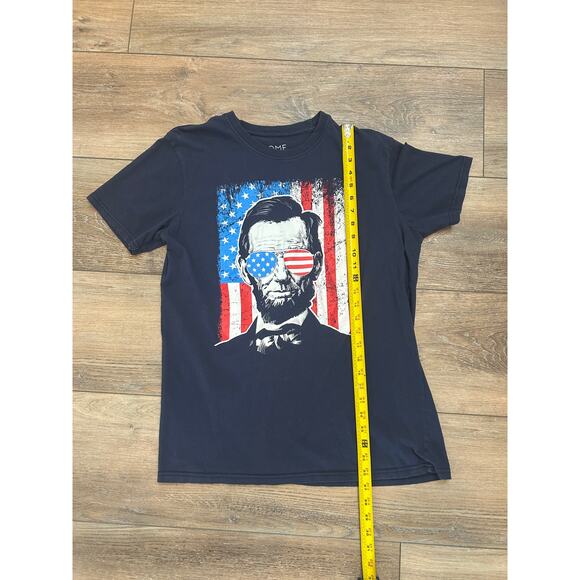 Patriotic Abraham Lincoln Tshirt Adult Size Large Fourth of July Red White Blue - Picture 4 of 7